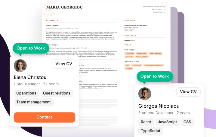 Get CV Database Access Banner